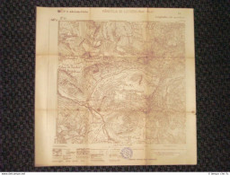 Grande Carta Topografica Valico Alpino Forcola Di Livigno Dettagliatissima IGM - Carte Geographique