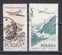 Pologne -  Poste Aérienne  Y&T  N ° 43  Et  55  Oblitérés - Usati