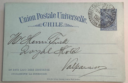 Chile 1902 VALPARAISO CONDUCCION GRATUITA 2c UPU Postal Stationery Card (entier Postal - Cile