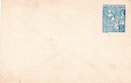 MONACO -- MONTE CARLO -- Entier Postal -- Enveloppe -- 5 C. Bleu Sur Blanc (1899) ( 107x70 ) Prince Albert 1er - Interi Postali