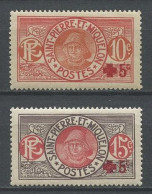 SPM MIQUELON 1915 N° 105/106 ** Neufs MNH Superbe TTB C 14 € Croix Rouge Red Cross Pêcheur Fishing - Unused Stamps