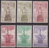 Exposition De Séville - ESPAGNE - Santa Maria De Christophe Colomb - N° 442-444-445-446-447-449 * - 1930 - Unused Stamps