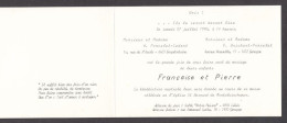129957CL/ Mariage, Françoise Et Pierre, Genappe, 1990 - Huwelijksaankondigingen