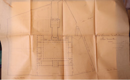 Archives: 9 Plans D'Architecte: Grand Séminaire De Saint-Brieuc (Côtes-du-Nord) Datés De 1894, Construction 1924 - Architettura