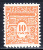 N° 629 (Arc De Triomphe) Neuf* SUPERBE: COTE= 21 € - 1944-45 Arco Di Trionfo