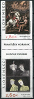SLOVAKIA - 2022 - BLOCK OF 2 STAMPS MNH ** - Slovak Art Masterpieces - Unused Stamps