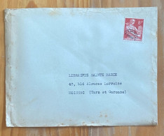 Enveloppe Commerciale Editions Pigier Paris Rue De Rivoli Pour Moissac Préoblitéré Moissonneuse N°108 - 1953-1960