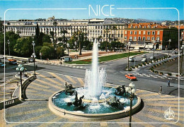 06 - Nice - La Fontaine Et La Place Masséna - Automobiles - Jets D'eau - CPM - Carte Neuve - Voir Scans Recto-Verso - Places, Squares