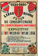 BELGIQUE - Liège - 1830-1880 - Exposition De L'art Ancien Au Pays De Liège - Ancienne Affiche - Carte Postale - Liege