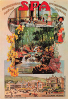 BELGIQUE - Spa - Source Du Pouhon - Pierre Le Grand - Promenade Meyerbeer - Ancienne Affiche - Carte Postale - Soumagne