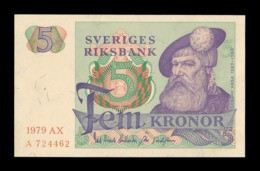 Suecia Sweden 5 Kronor 1979 Pick 51d Sc Unc - Schweden