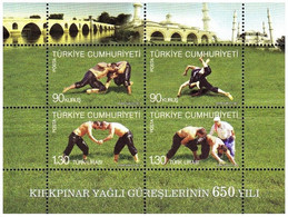 Turkey, Türkei - 2011 - 650Th Anniversary Of Kırkpınar Oıled Wrestling - 1.Mini S/Sheet ** MNH - Nuovi