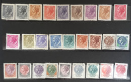 1968 -77 - Italia - Serie Siracusana Turrita - Serie 27 Valori  Nuovi - 1961-70: Nieuw/plakker