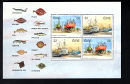 1990953245 1991 SCOTT 845B (XX) POSTFRIS MINT NEVER HINGED   - FISHING FLEET - SHIPS - BOOKLET PANE - Ungebraucht