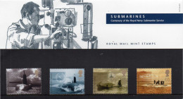 GREAT BRITAIN 2001 Centenary Of The Submarine Service Presentation Pack - Presentation Packs