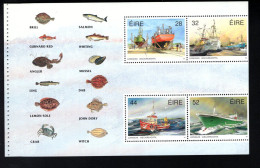 1990953500 1991 SCOTT 847A (XX) POSTFRIS MINT NEVER HINGED   - FISHING FLEET - SHIPS - BOOKLET PANE - Neufs