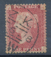 GB QV LE 1d Red-brown Pl.134 (NJ) Superb Used With NPB CDS Single Circle „S.W.“ (LONDON), ...6.1878 - Usados