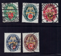 Deutsches Reich Michel Nr. 430 - 434 Gestempelt - Altri & Non Classificati