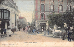 FRANCE - Juvisy - Rue Draveil - Collection Bedur Café Des Deux Gares - Colorisé - Animé - Carte Postale Ancienne - Juvisy-sur-Orge