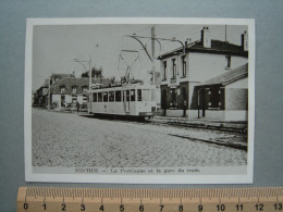 Photo - NECHIN - La Festingue Et La Gare Du Tram - Tram - Tramway - Estaimpuis