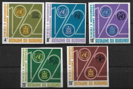 BURUNDI 1963 ANNIVERSARY OF ADMISSION TO THE UN  Imperforated MNH - Neufs