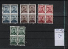 Luxemburg Michel Cat.No.  Mnh/**  413/416 Blocs Of Four - Ungebraucht