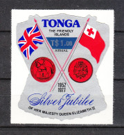 Tonga  - 1978.Bandiere Di Tonga E Regno Unito. Il Valore Più Alto Della Serie. Flags High Value MNH Ovpt. New Value RARE - Postzegels