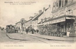 Monthléry * La Station Du Tram Tramway * Le Départ Du Train De Marcoussis * Café Hôtel Restaurant JULLIEN - Montlhery