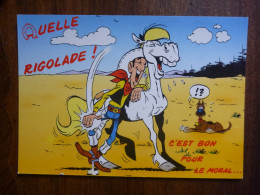 CPSM Non écrite - Lucky Luke JOLLY JUMPER QUELLE RIGOLADE MORRIS RANTANPLAN - Fumetti