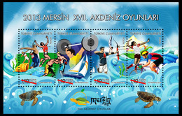 Turkey, Türkei - 2013 - Mersin 17th Mediterranean Games - 1.Mini S/Sheet ** MNH - Ongebruikt