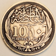 Egypt - 10 Piastres AH1335-1917, KM# 319, Silver (#3831) - Egipto