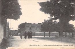 FRANCE - Gael - L'ecole Communale Des Garçons Et La Route De La Gare - Carte Postale Ancienne - Sonstige & Ohne Zuordnung