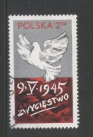 POLAND 1980 35TH ANNIVERSARY OF VICTORY OVER FASCISM USED Peace Dove Birds WW2 World War II - Usados