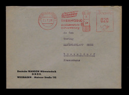 Sp10415 GERMANY EMA Mailbox On Oustside Thermobloc WANSON /postes Courrier Mailed Wiesbaden »Dusseldorf - Post