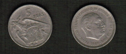 SPAIN   5 PESETAS 1957 (59) (KM # 786) #7790 - 5 Pesetas