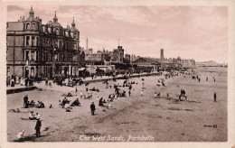 [-5%] ROYAUME-UNI - The West Sands - Portobello - Vue Sur La Plage - Animé - Vue Panoramique - Carte Postale Ancienne - Ross & Cromarty