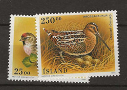 1995 MNH Iceland, Michel 833-34 Postfris** - Ungebraucht