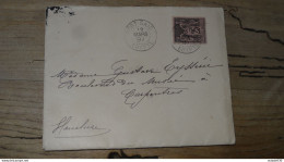 Enveloppe De PORT SAID, Egypte, 1897, 25c Sage .........PHI......... ENV-2025 - Cartas & Documentos