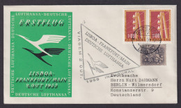Flugpost Brief Air Mail Portugal Lufthansa Attraktiver Umschlag Lissabon Berlin - Lettres & Documents