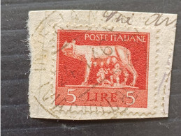 REGNO D ITALIA 1945 EMISSIONE DI ROMA SASS. N 534 --- GIULY - Oblitérés