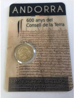 2 EURO COMMEMORATIVO ANDORRA 2019 Consell De La Terra - Andorre