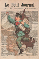 Le Petit Journal * CPA * Au Dos Publicité Dépôt Central L. POYARD Dinard * Publicitaire Illustrateur * Vendeur Journaux - Dinard