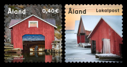 Aland 2024 Mih. 549/50 Boathouses MNH ** - Aland