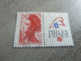 Liberté De Gandon - Philexfrance 89 - 2f.20 - Yt 2461 (2376) - Rouge - Oblitéré - Année 1987 - - 1982-1990 Vrijheid Van Gandon