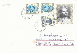 Poland Envelope Used Ck.100.03: Set Of Kings Waclaw II (postal Circulation Siedlce) - Stamped Stationery