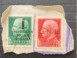 REGNO D ITALIA 1945 SERIE IMPERIALE SASS. N 491q +GNR N  478 --- GIULY - Usados