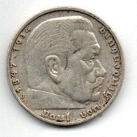 Deutsches Reich - 5 Mark - 1935 - J - Silber - Hindenburg - 5 Reichsmark