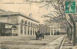 13 - Marseille - La Gare Saint Charles - Animée - CPA - Voir Scans Recto-Verso - Station Area, Belle De Mai, Plombières