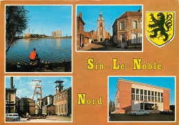 59 - Sin Le Noble - Multivues - Blasons - Automobiles - CPM - Voir Scans Recto-Verso - Sin Le Noble