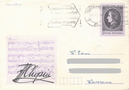 Poland Envelope Used Ck 67 I.03: Chopin (postal Circulation Warszawa) - Stamped Stationery